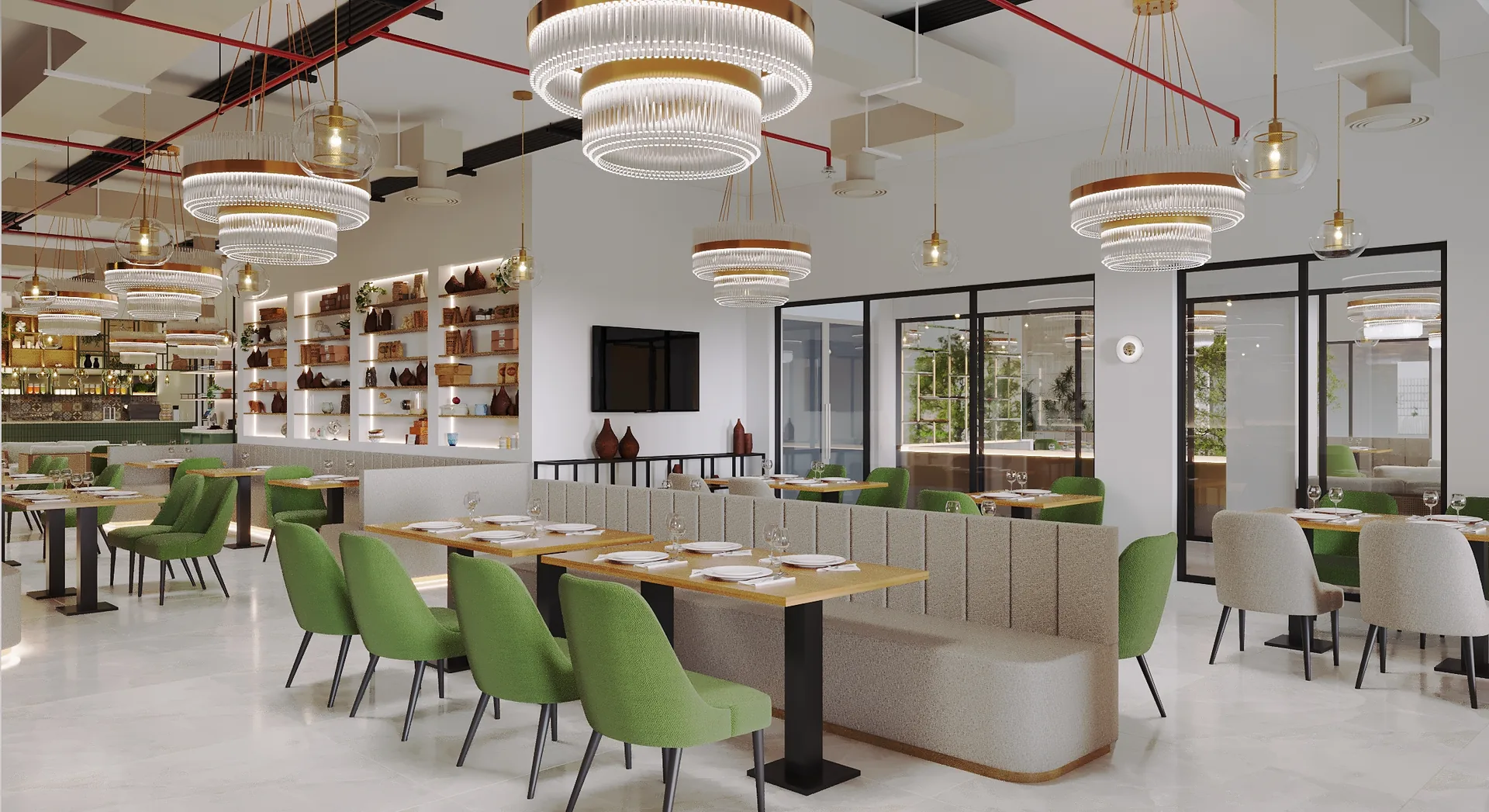 Restaurant fit out and hospitality interior design project in Dubai by CBD Projects LLC